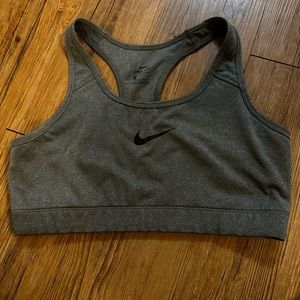 Dark Grey Nike sports bra no padding. Size large